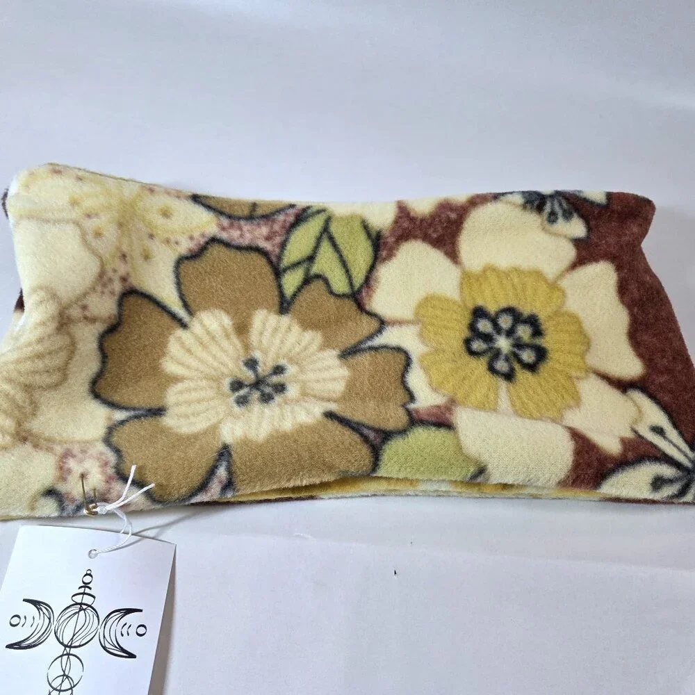 NWT Fall Floral & Tie Dye Fleece Neck Warmer